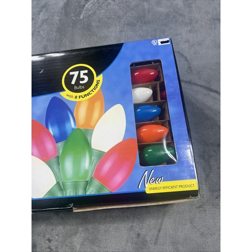 NEW Phillips Ceramic C9 Lights 75 Bulb Energy Saving LED Multi Color 8 Functions